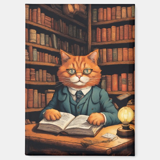 aimant livres et chats (Recto)