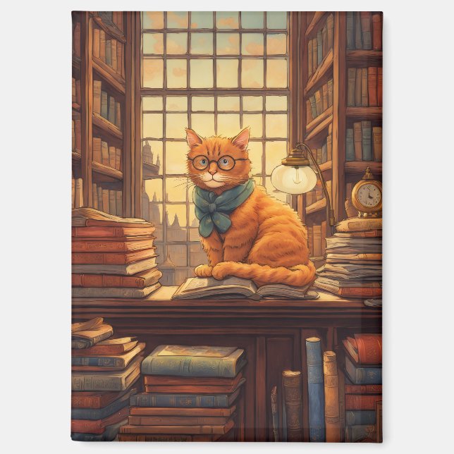 aimant livres et chats (Recto)