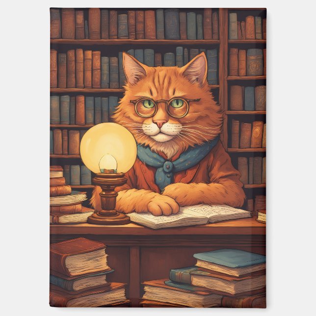 aimant livres et chats (Recto)