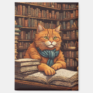 aimant livres et chats