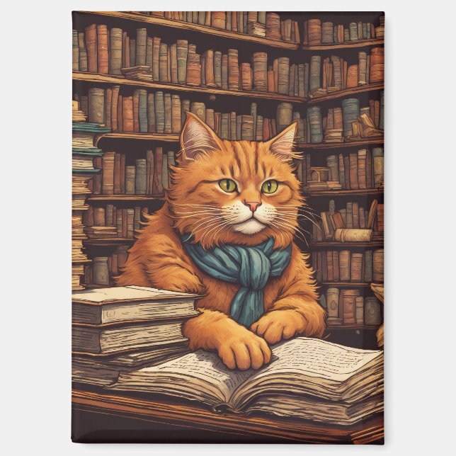 aimant livres et chats (Recto)