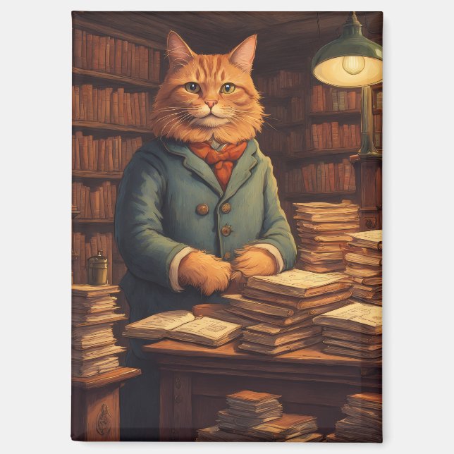 aimant livres et chats (Recto)