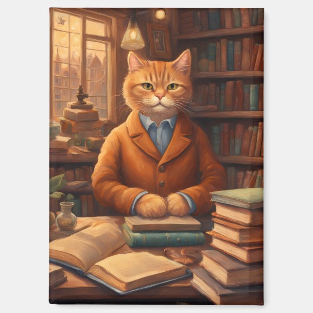 aimant livres et chats (Recto)