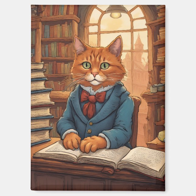 aimant livres et chats (Recto)