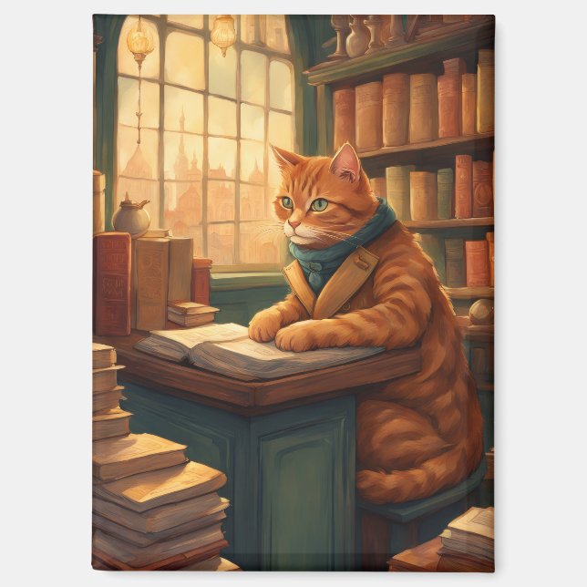 aimant livres et chats (Recto)