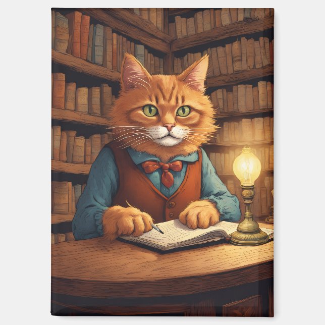 aimant livres et chats (Recto)