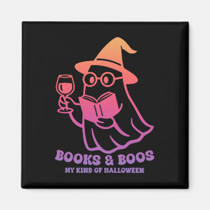 Aimant Livres Et Livres Mon Genre D'Halloween Funny Boo H