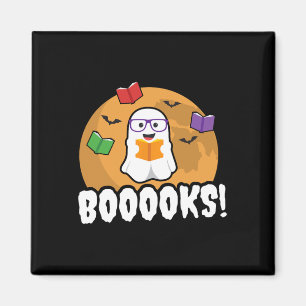 Aimant Livres Ghost Boo Lire Livres Bibliothèque Cadeau F