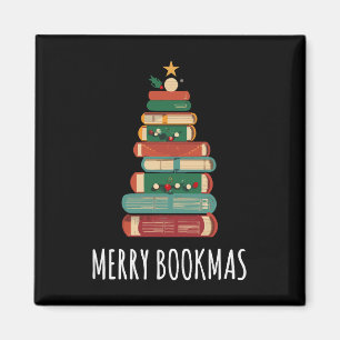 Aimant Livres Noël Arbre Joyeux Livres