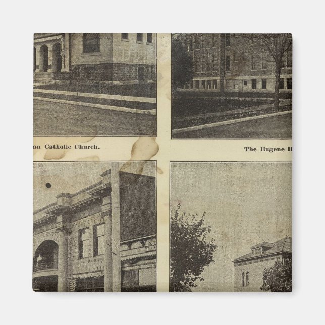 Aimant Livres publics, Eugene, Oregon (Devant)