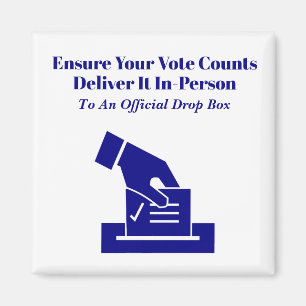 Aimant Livrez Votre Vote À Temps