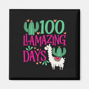 Aimant Llama 100 Jours De Flamazing De L'École - Filles M