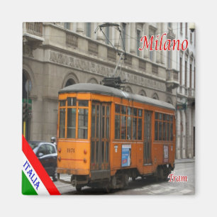 Aimant LMD007 MILAN - TRAM ligne 1 - Italie - Réfrigérate