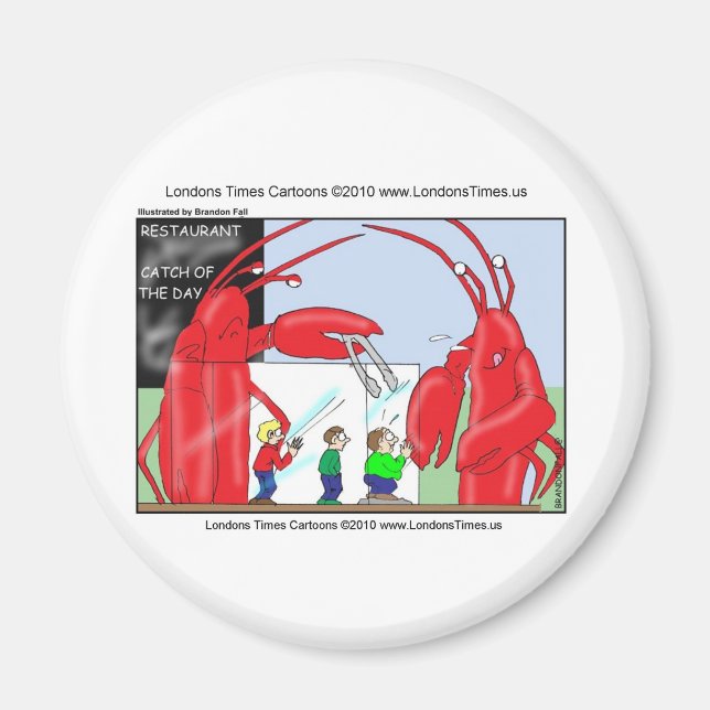 Aimant Lobster Restaurant Funny Tee - shirt Mugs & Cadeau (Devant)