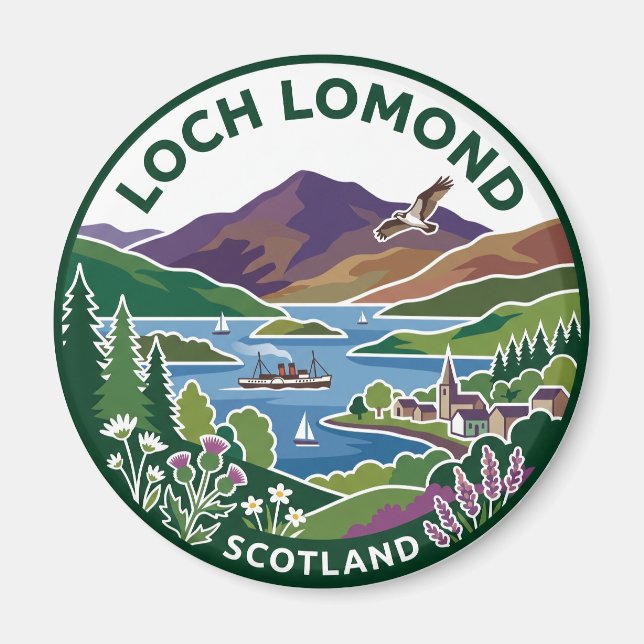 Aimant Loch Lomond Écosse (Devant)