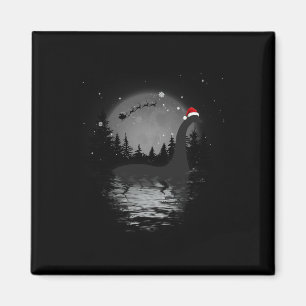 Aimant Loch Ness Monster Pleine lune de Noël Nessie Xmas