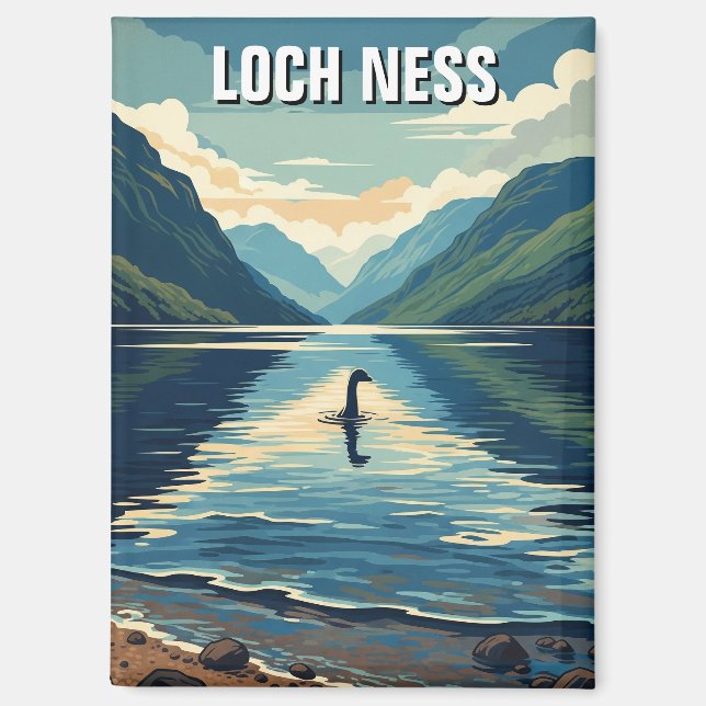 Aimant Loch Ness Nessie Travel (Recto)