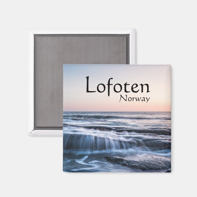 Aimant Lofoten Norvège Souvenir  (Recto/Verso)