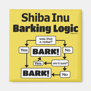 Aimant Logique d'écorçage Shiba Inu