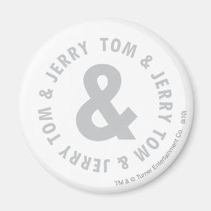 Aimant Logo 2 Tom et Jerry Round
