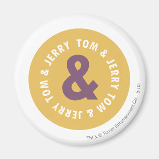Aimant Logo 3 Tom et Jerry Round