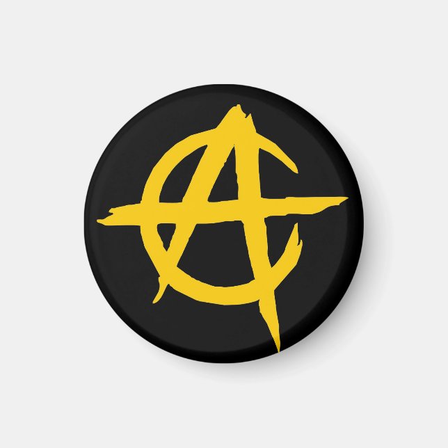 Aimant Logo Ancap Libertaire - M1 (Devant)