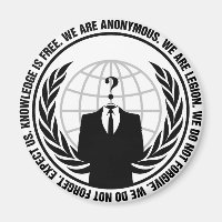 logo anonyme with slogan