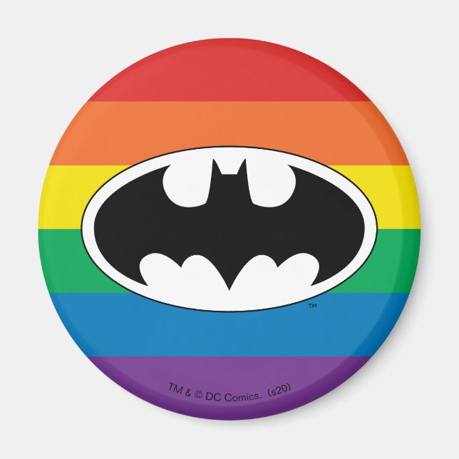 Aimant Logo Arc-en-ciel Batman (Devant)