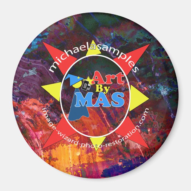 Aimant logo Art By MAS (Devant)