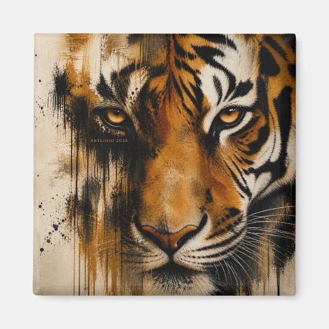 Aimant Logo Artt Œil du Tigre 2026 (Devant)