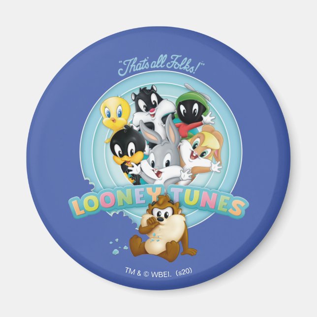 Aimant Logo Bébé LOONEY TUNES™ | C'est tous les gens (Devant)