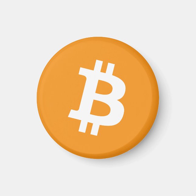 Aimant Logo Bitcoin Cryptomonnaie (Devant)