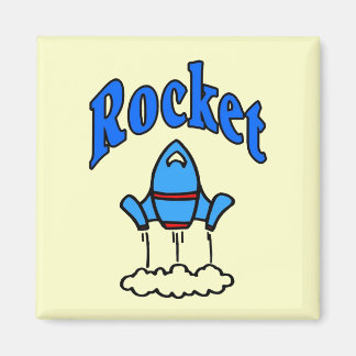 Aimant Logo Blue Rocket