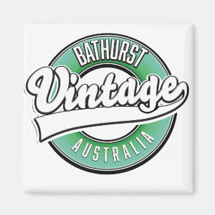 Aimant Logo de Bathurst australie style vintage