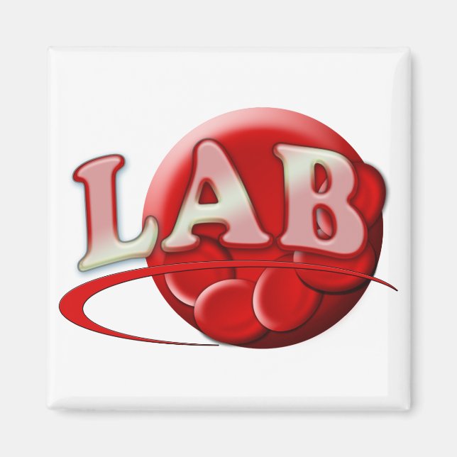 AIMANT LOGO DE BOUCHON DE LABORATOIRE RBC MLT - CLINIQUE  (Devant)