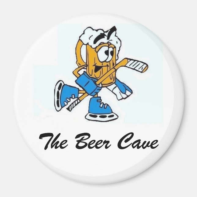 Aimant logo de brasserie, The Beer Cave (Devant)