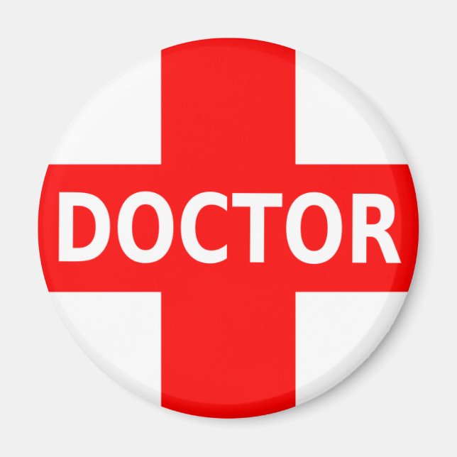 Aimant Logo de docteur (Devant)
