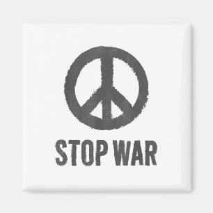 Aimant Logo de la Paix Hippie symbole Stop War Protest Pa
