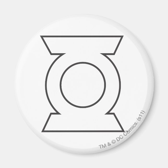 Aimant Logo de lanterne verte 16 (Devant)