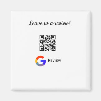 Aimant logo de l'entreprise de révision Google Scan QR re