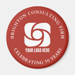 Aimant Logo de l'entreprise rouge personnalisé pour les a