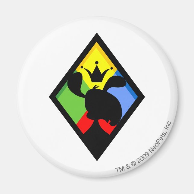 Aimant Logo de l'équipe Roo Island (Devant)