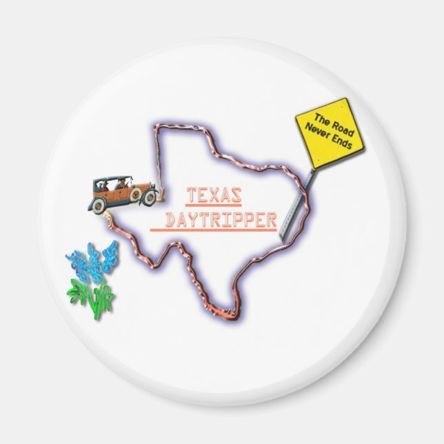 Aimant Logo de l'outil Magnet-Texas Daytripper (Devant)