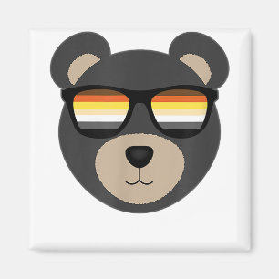Aimant Logo de lunettes de soleil de l'ours gay