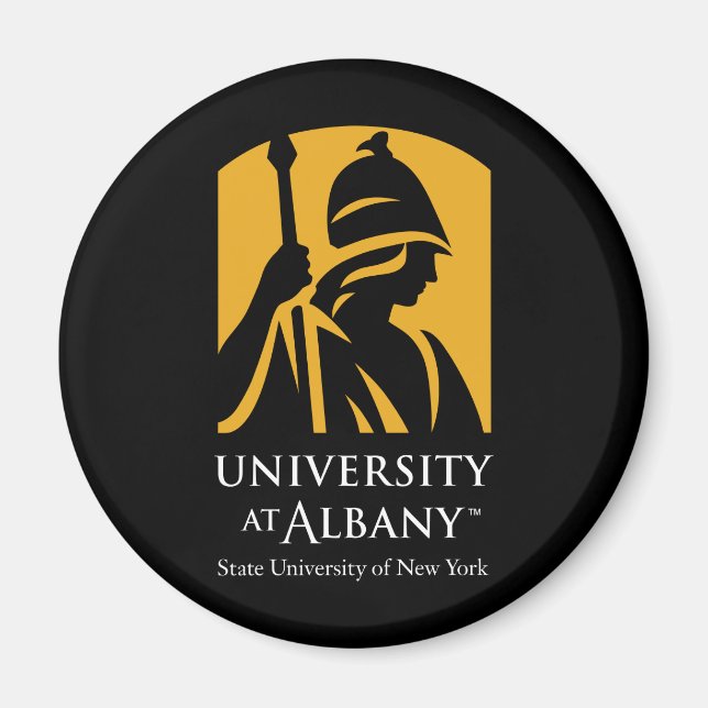 Aimant Logo de l'Université d'Albany (Devant)