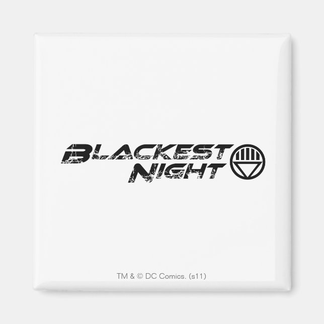 Aimant Logo de nuit le plus noir (Devant)