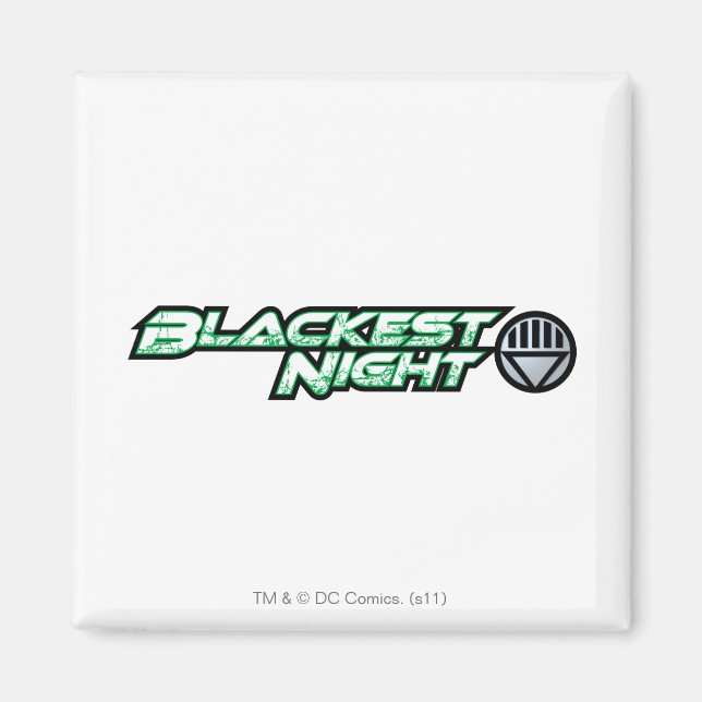 Aimant Logo de nuit le plus noir 2 (Devant)