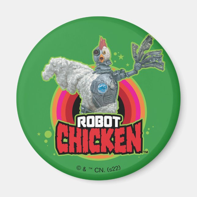 Aimant Logo de Robot Chicken Character (Devant)