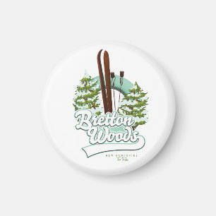 Aimant Logo de ski du New Hampshire de Bretton Woods