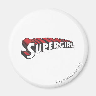 Aimant Logo de Supergirl Red and White